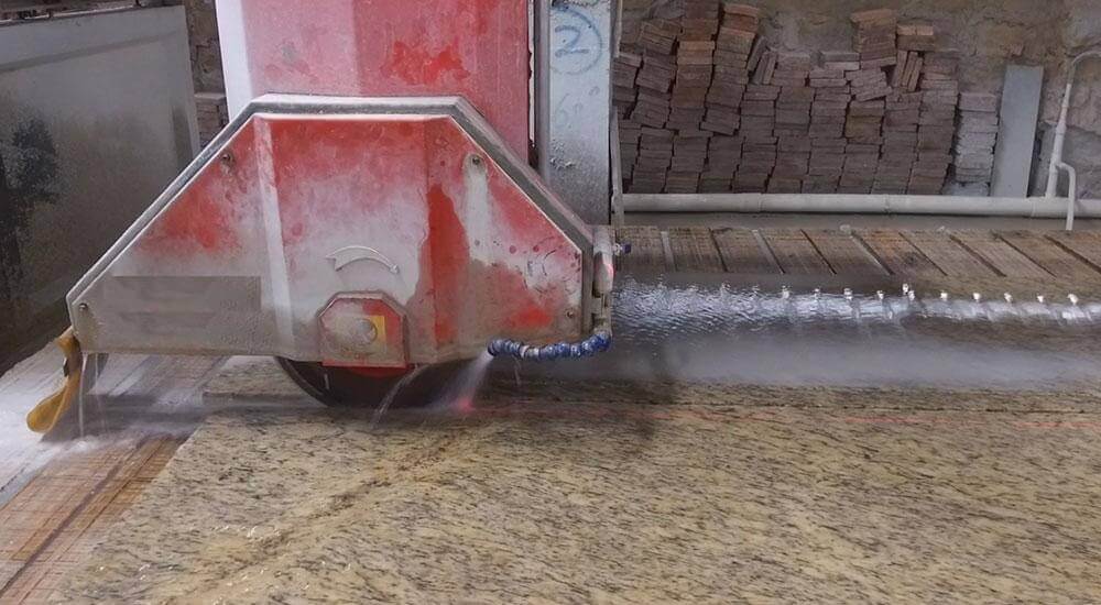 Granite Machine Cutting Slab
